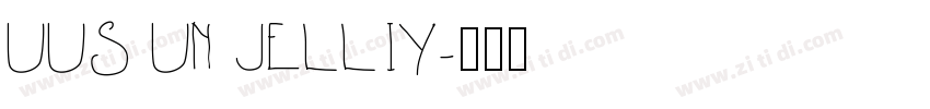UUS UN JELLIY字体转换